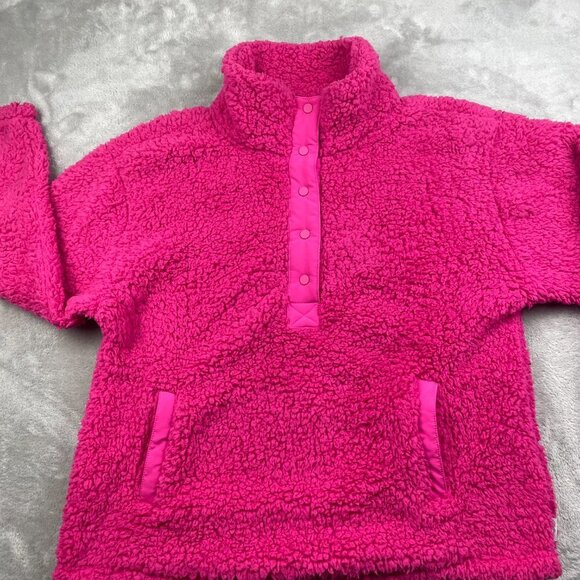 Eddie Bauer Half Button Up Fleece Jacket Women's Large - Picture 3 of 7